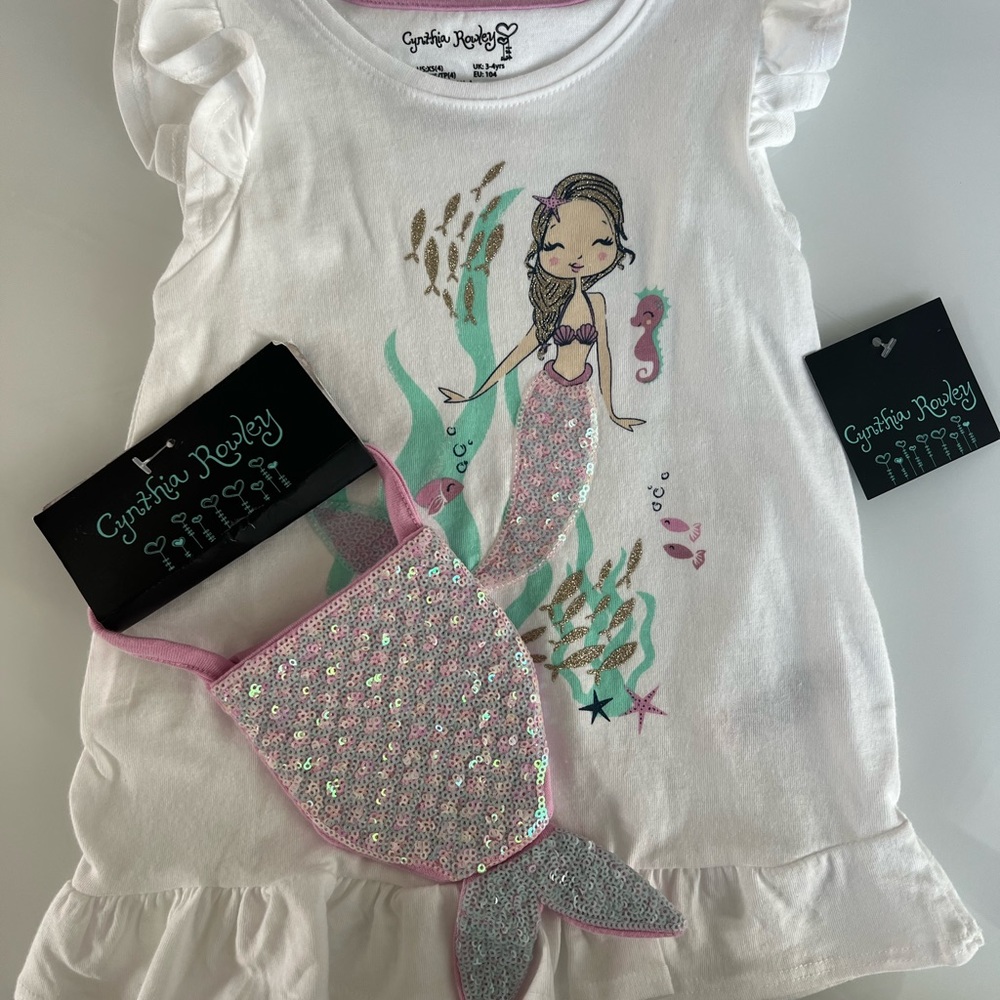 Cynthia Rowley Mermaid Shirt with handbag